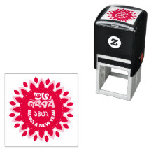 Zelfinkende rubber stempel rood