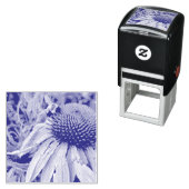 Zelfinkende rubberen stempel van Bij en Echinacea (In situ)