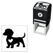 Zelfinkende stempel Dachshund Liefde Hond (In situ)