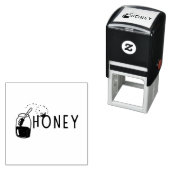 Zelfinkende stempel 'Honey' (In situ)