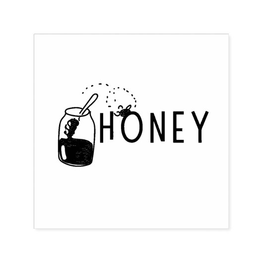 Zelfinkende stempel 'Honey' (Design)
