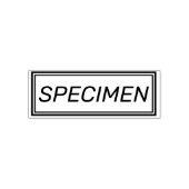 ZELFINKENDE STEMPEL KANTOOR SPECIMEN (Design)