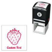 Zelfinkende stempel met aardbei-icoon (In situ)