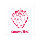 Zelfinkende stempel met aardbei-icoon (Design)
