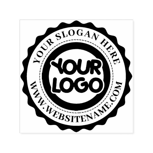 Zelfinkende stempel met bedrijfslogo (Design)