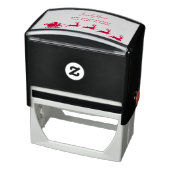 Zelfinkende stempel met retouradres Kerstman slee (Product)