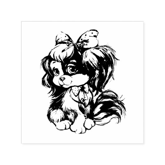 Zelfinkende stempel Puppy (Design)