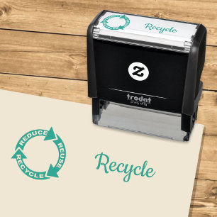 Zelfinkende stempel Reduce Reuse Recycle