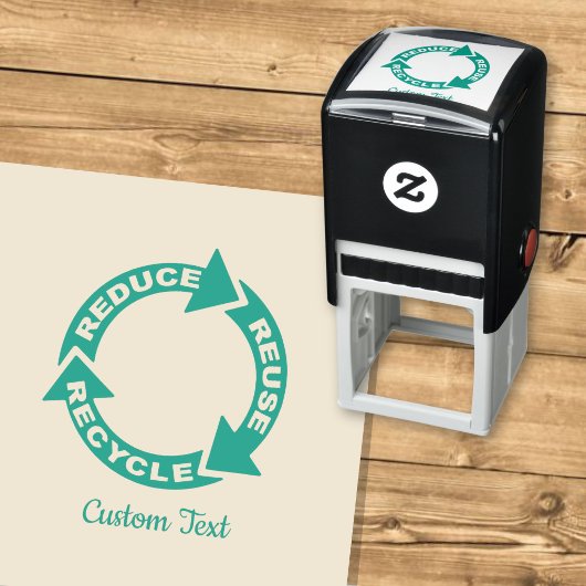 Zelfinkende stempel 'Verminderen Hergebruiken Recy