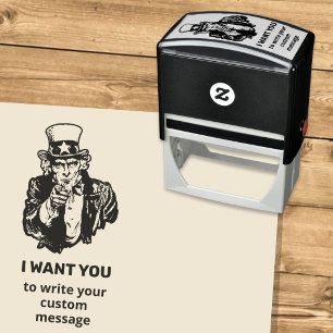 Zelfinkende Uncle Sam-stempel Zelfinktende Stempel