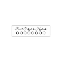 Zelfinkende water tracker stempel