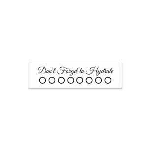 Zelfinkende water tracker stempel
