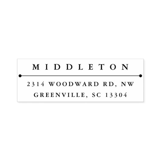 Zelfinkerend retouradresstempel "klassiek"  zelfinktende stempel (Design)