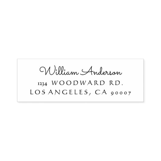 Zelfinkerend retouradresstempel "klassiek"  zelfinktende stempel (Design)