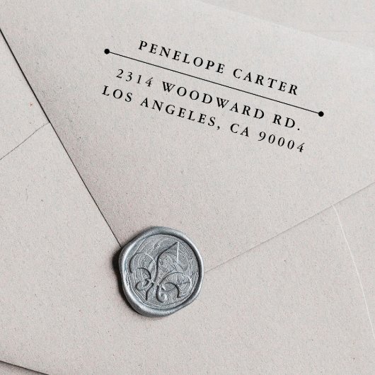 Zelfinkerend retouradresstempel "klassiek" zelfinktende stempel