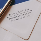 Zelfinkerend retouradresstempel "klassiek"  zelfinktende stempel