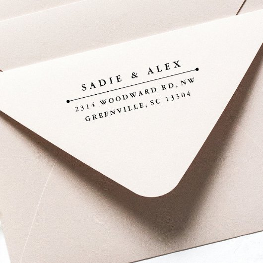 Zelfinkerend retouradresstempel "klassiek" zelfinktende stempel