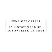 Zelfinkerend retouradresstempel "klassiek" zelfinktende stempel (Design)