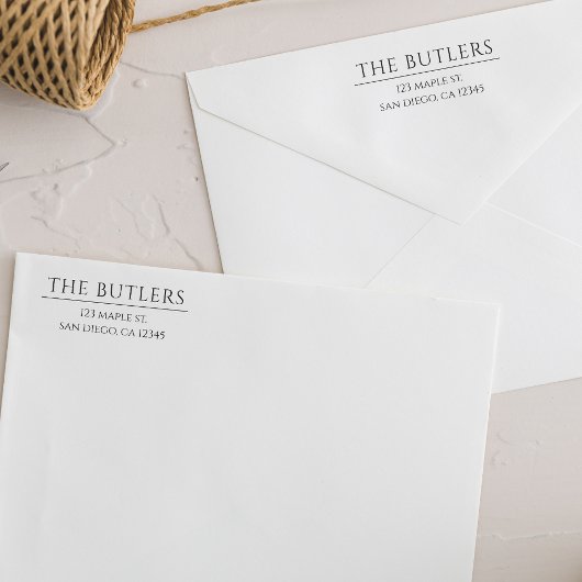 Zelfinkt Aangepaste retour adres stempel