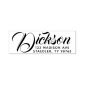 Zelfinkt Achternaam Adres Stempel Kalligrafie (Design)