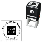 Zelfinkt Business Stempel uw Logo hier Promo (In situ)