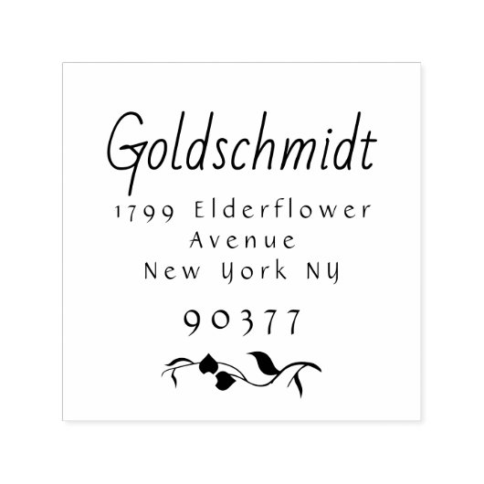 Zelfinkt gepersonaliseerde stempel (Design)