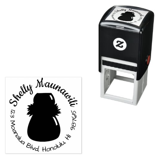 Zelfinkt Hawaïaans retouradres stempel IPU Hula (In situ)