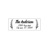 Zelfinkt Retouradresstempel met planten Zelfinktende Stempel (Design)