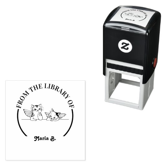 Zelfinkt Rubber Stamp Custom Library Stamp Zelfinktende Stempel (In situ)