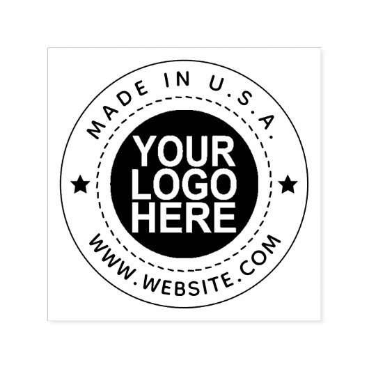 Zelfinkt Rubber stempel gemaakt in het land van he (Design)