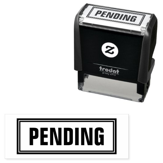 ZELFINKT STEMPEL 'IN BEHANDELING' KANTOOR (In situ)