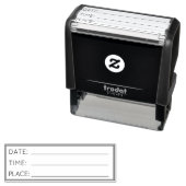 ZELFINKT STEMPEL KANTOORTIJD DATUM PLAATS (In situ)