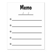 ZELFINKT STEMPEL VOOR KANTOORMEMO (Afrduk)