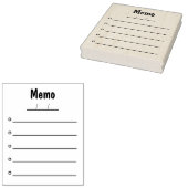 ZELFINKT STEMPEL VOOR KANTOORMEMO (Gestempeld)