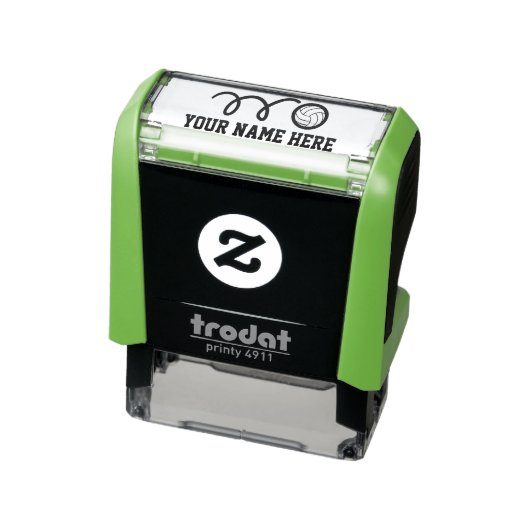 Zelfinkt volleybal stempel voor het schoolboek van (Product)