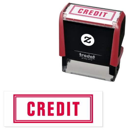 ZELFINKTAMPOOR KANTOORKREDIET  ZELFINKTENDE STEMPEL (In situ)