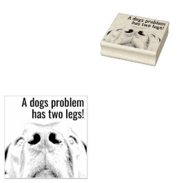 Zelfinktdrukstempel Mensen kunnen problemen zijn Rubberstempel