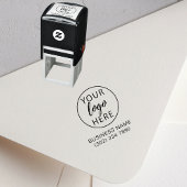 Zelfinktmeststamp van rubber met op maat gemaakt b  zelfinktende stempel