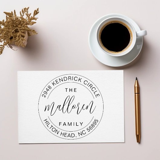 Zelfinktpakket Retouradres Huis Verwarming Geschen Rubberstempel