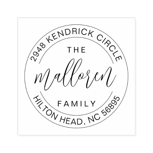 Zelfinktpende retouradres huis verwarmingscadeau o rubberstempel (Afrduk)