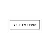 Zelfinktstempel met aangepaste tekst met één regel  zelfinktende stempel (Design)