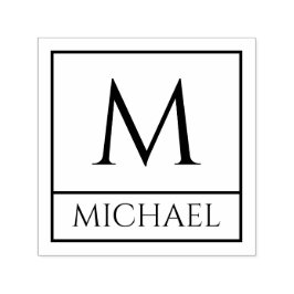 Zelfinktstempel met Jouw naam en Initiaal Zelfinktende Stempel