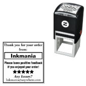 Zelfinktstempel voor klantfactuurbericht zelfinktende stempel (In situ)