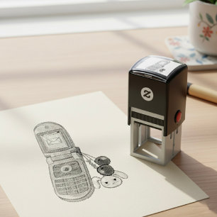 Zelfinktstempel voor mobiele telefoons zelfinktende stempel