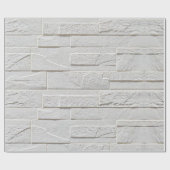 Zelfklevend behang witte baksteen cadeaupapier (Vlak)