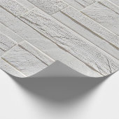 Zelfklevend behang witte baksteen cadeaupapier (Hoek)