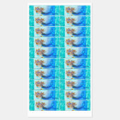 Zelfklevend etiket, waterdicht, 40 stuks. Mermaid  Labels (Vel)