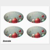Zelfklevend sticker Gelukkig kerstfeest (Vel)
