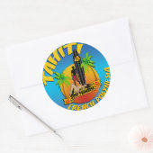 Zelfklevend tapijt ronde sticker (Envelop)