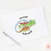 Zelfklevende adder ronde sticker (Envelop)